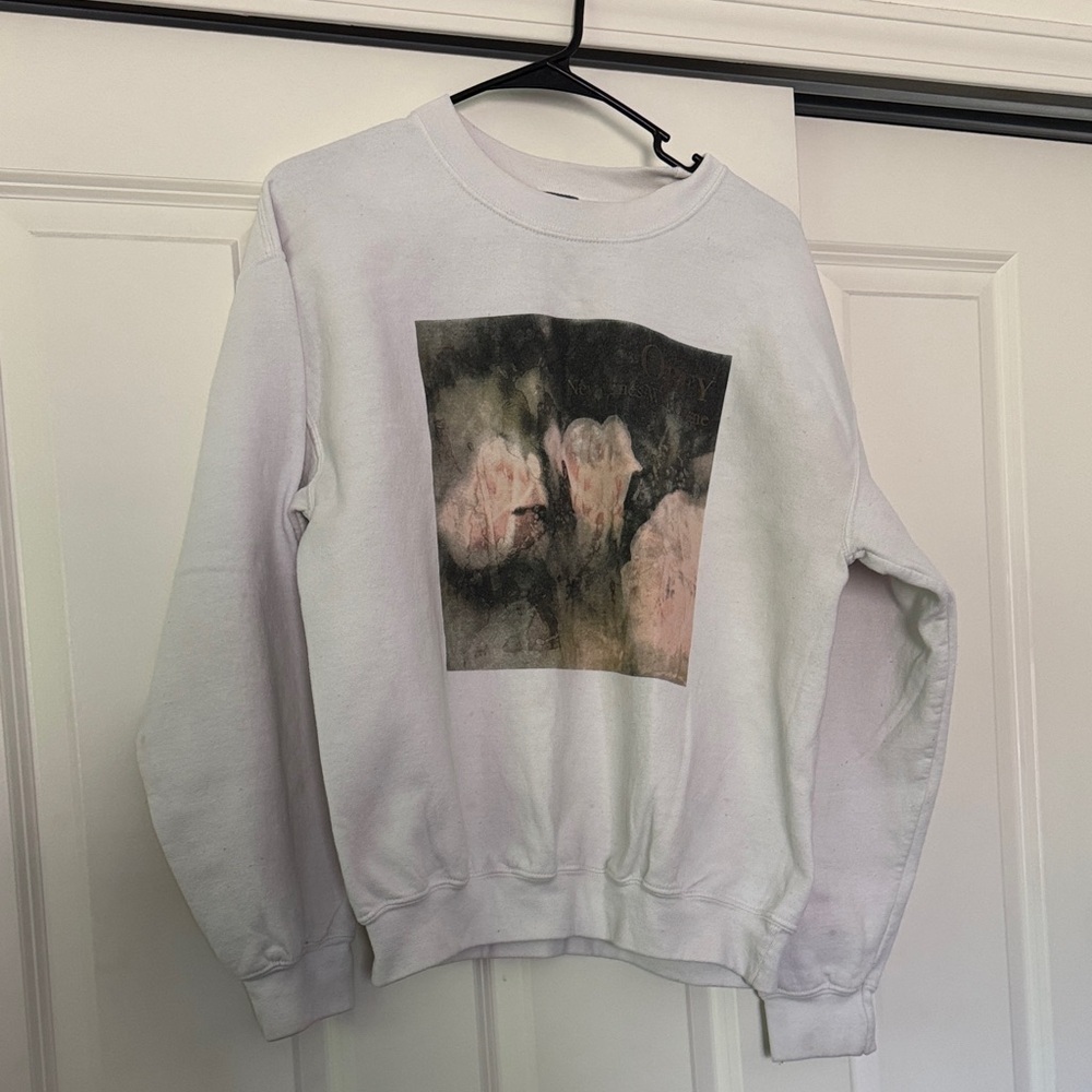 Obey White Sweatshirt with Artistic Print